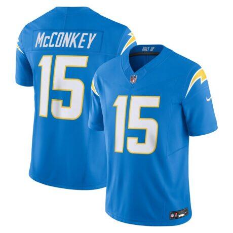 Ladd McConkey Los Angeles Chargers Nike Team Vapor F.U.S.E. Limited Jersey - Powder Blue - Front View