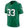 Cooper DeJean Philadelphia Eagles Nike Alternate 2 Vapor F.U.S.E. Limited Jersey - Kelly Green - Side View