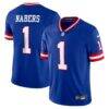 Malik Nabers New York Giants Nike Alternate 2 Legacy Vapor Untouchable Limited Jersey - - Front View