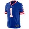 Malik Nabers New York Giants Nike Alternate 2 Legacy Vapor Untouchable Limited Jersey - - Side View