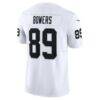 Brock Bowers Las Vegas Raiders Nike Vapor F.U.S.E. Limited Jersey - White - Detail View