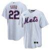 Juan Soto New York Mets Nike Home Replica Player Jersey - White - Front View