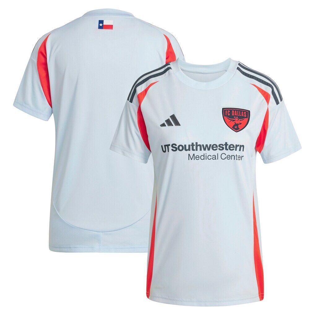 FC Dallas adidas Women's 2025 The Inferno Kit Replica Jersey - Light Blue