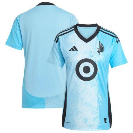Minnesota United FC adidas Women's 2025 CONVERGENCE Replica Jersey - Blue - Front View