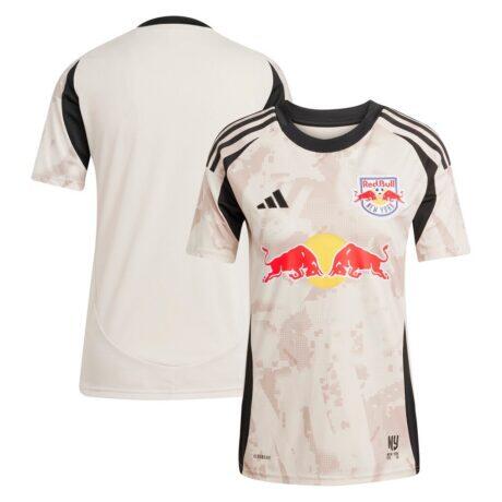 New York Red Bulls adidas Women's 2025 Stone Kit Replica Jersey - - Front View