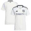 San Diego FC adidas Women's 2025 Woven Into One Replica Jersey - White - Side View