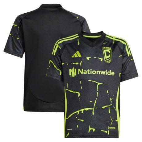 Columbus Crew adidas Youth 2025 The Goosebumps Kit Replica Jersey - Black - Side View