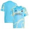 Philadelphia Union adidas Youth 2025 The Voltage Kit Replica Jersey - Blue - Side View
