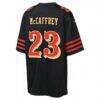 Christian McCaffrey San Francisco 49ers Nike Youth 2025 Rivalries Collection Game Jersey - Black - Detail View