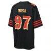 Nick Bosa San Francisco 49ers Nike Youth 2025 Rivalries Collection Game Jersey - Black - Detail View