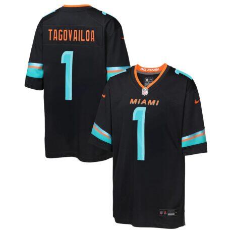 Tua Tagovailoa Miami Dolphins Nike Youth 2025 Rivalries Collection Game Jersey - - Front View