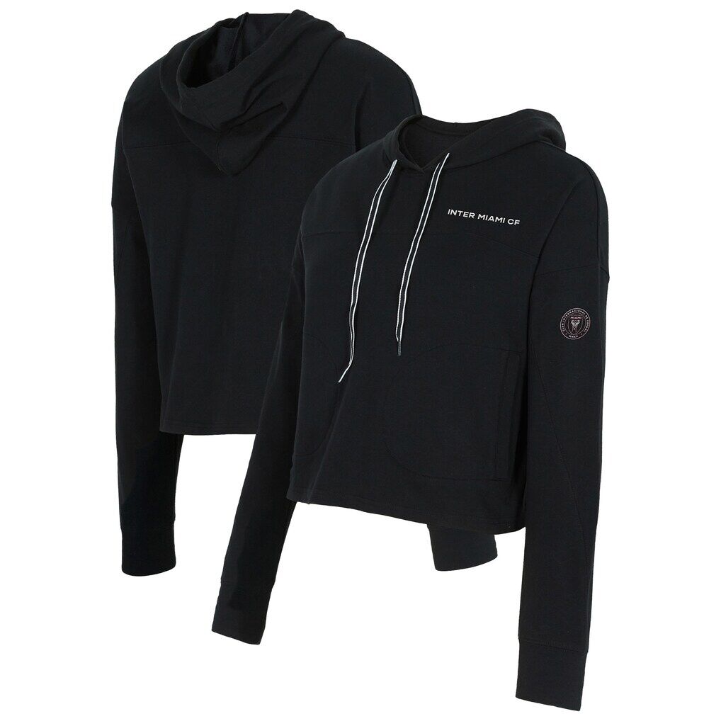 Inter Miami CF Concepts Sport Women's Elevation Tri-Blend Long Sleeve Pullover Hoodie