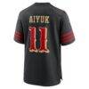 Brandon Aiyuk San Francisco 49ers Nike 2025 Rivalries Collection Game Jersey - Black - Detail View
