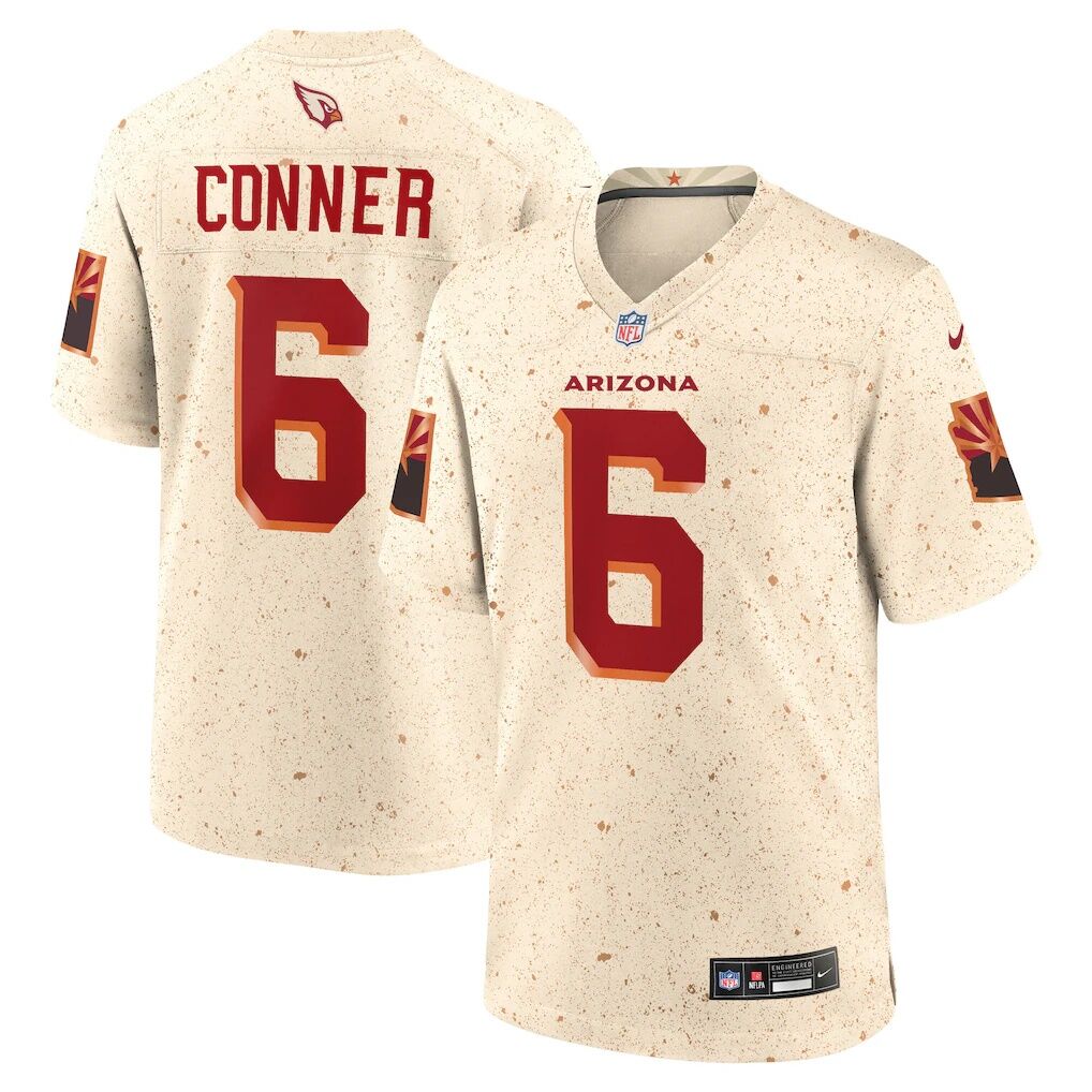 James Conner Arizona Cardinals Nike 2025 Rivalries Collection Game Jersey - Natural
