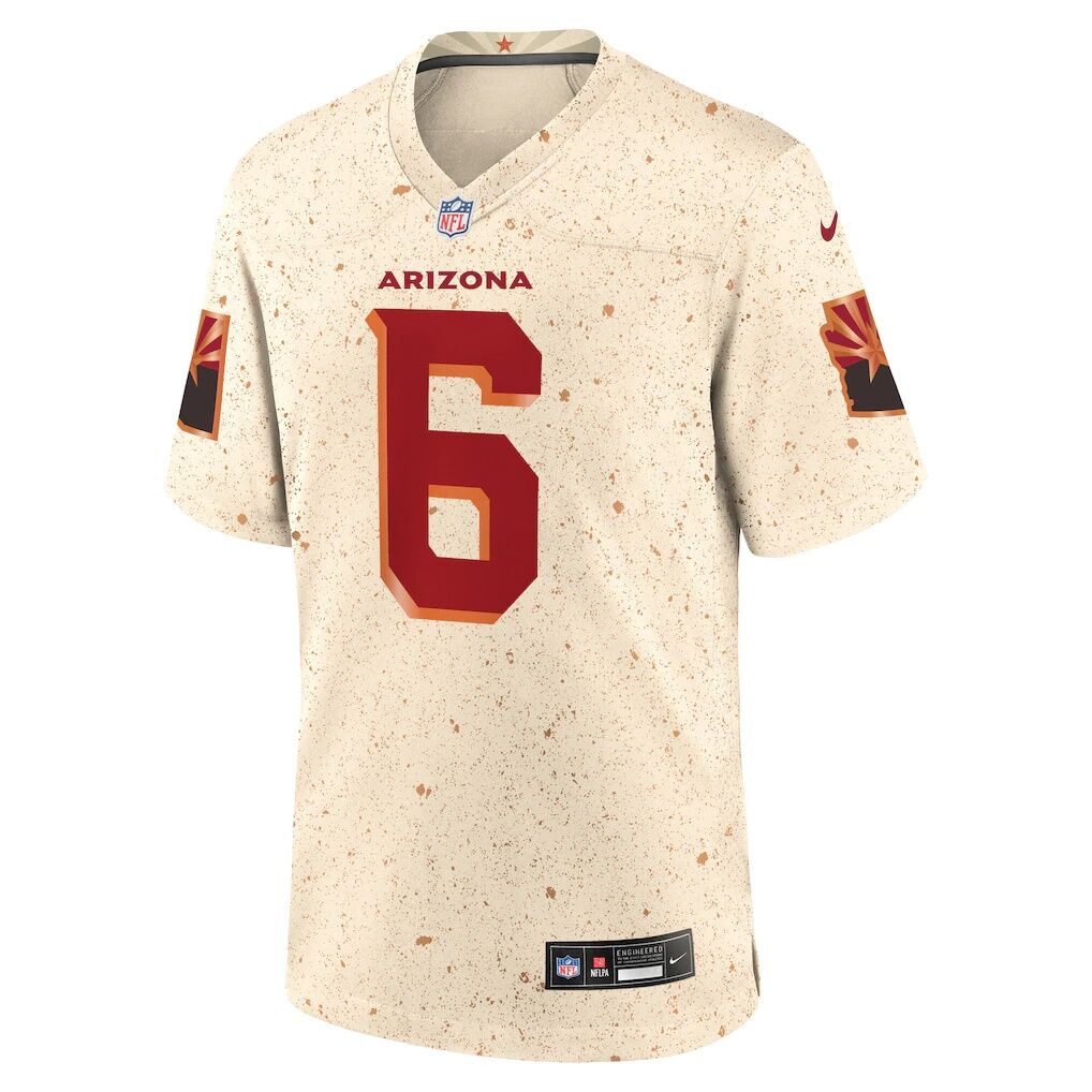 James Conner Arizona Cardinals Nike 2025 Rivalries Collection Game Jersey - Natural