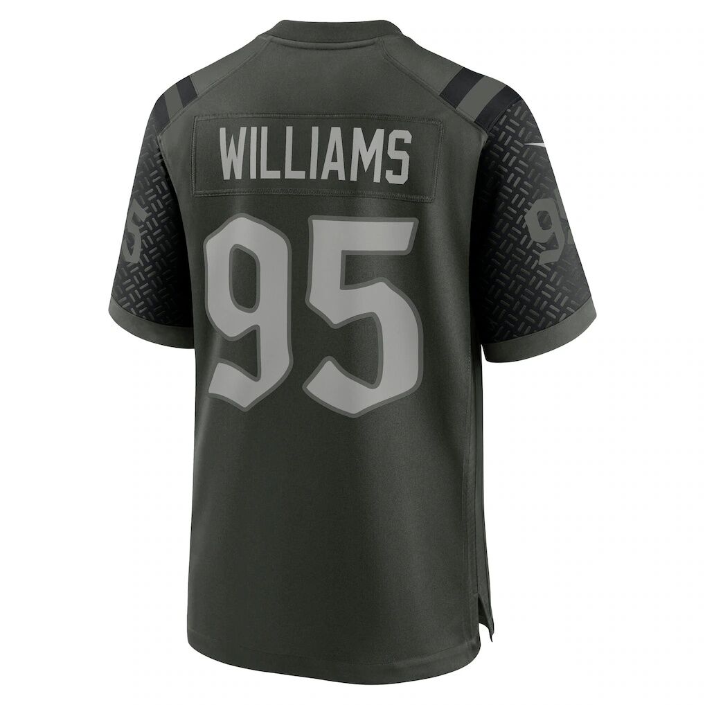 Quinnen Williams New York Jets Nike 2025 Rivalries Collection Game Jersey - Gotham Green