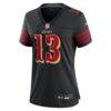 Brock Purdy San Francisco 49ers Nike Women's 2025 Rivalries Collection Game Jersey - Black - Side View