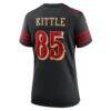 George Kittle San Francisco 49ers Nike Women's 2025 Rivalries Collection Game Jersey - Black - Detail View