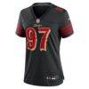 Nick Bosa San Francisco 49ers Nike Women's 2025 Rivalries Collection Game Jersey - Black - Side View