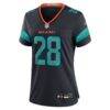 De'Von Achane Miami Dolphins Nike Women's 2025 Rivalries Collection Game Jersey - - Side View