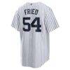 Max Fried New York Yankees Nike Home Replica Player Jersey - White - Detail View