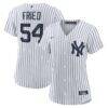 Max Fried New York Yankees Nike Women's Home Replica Player Jersey - White - Front View
