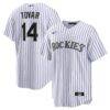 Ezequiel Tovar Colorado Rockies Nike Home Replica Jersey - White - Front View