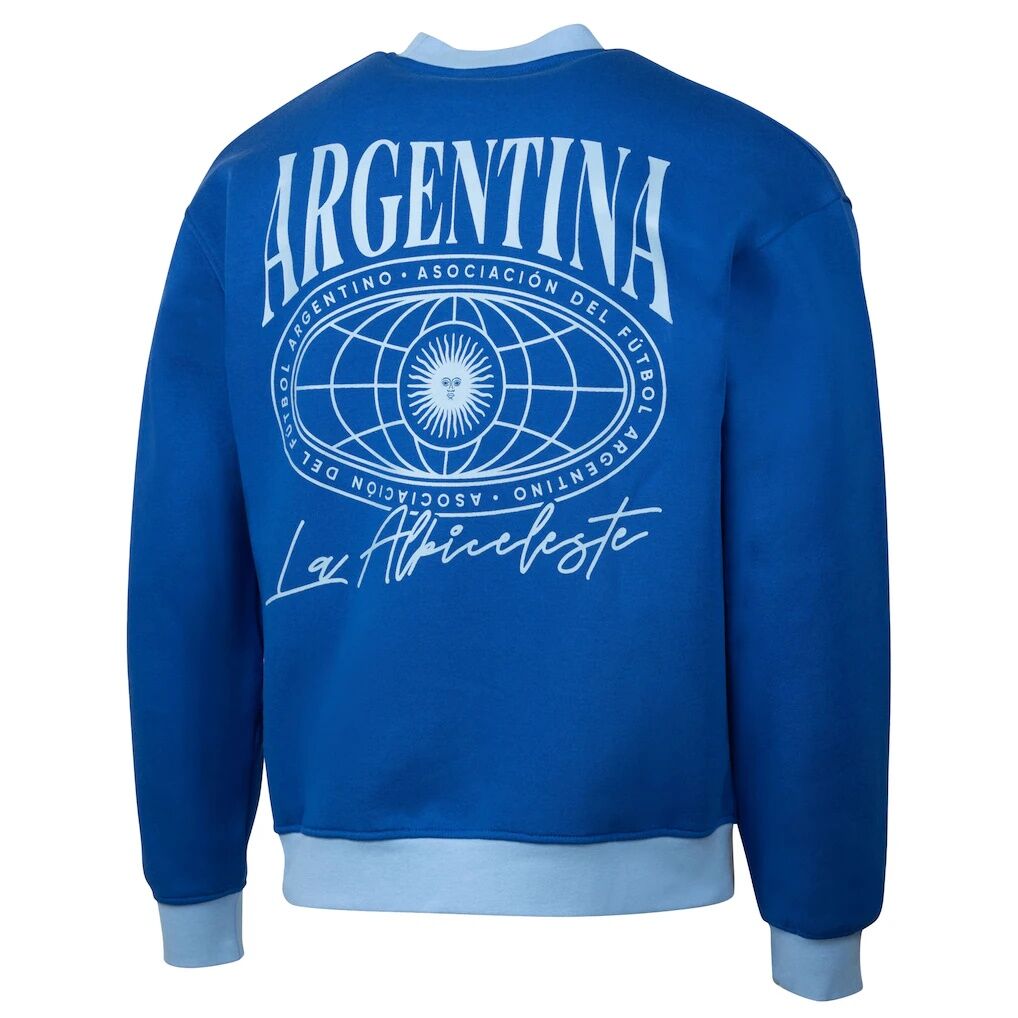Argentina National Team Sport Design Sweden Relaxed Pullover Sweatshirt - Royal