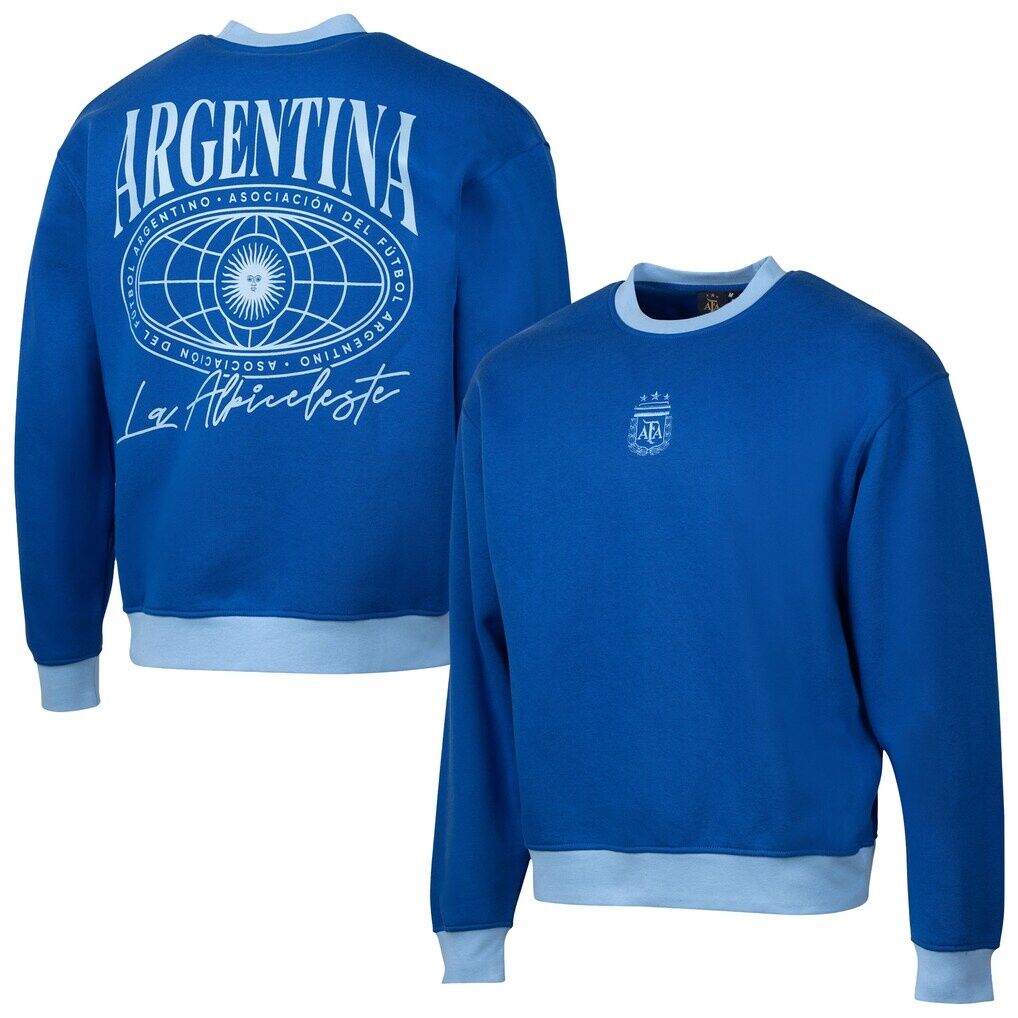 Argentina National Team Sport Design Sweden Relaxed Pullover Sweatshirt - Royal
