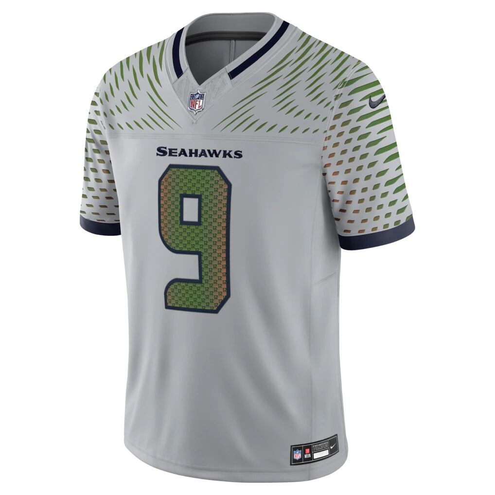Kenneth Walker III Seattle Seahawks Nike 2025 Rivalries Collection Stitched Limited Jersey - Wolf Gray