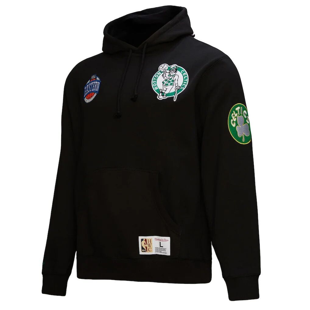 Boston Celtics Mitchell & Ness Hardwood Classics Blackout Collection Pullover Hoodie