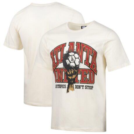 Atlanta United FC Sport Design Sweden Vintage '90s Relaxed T-Shirt - Cream - Front View