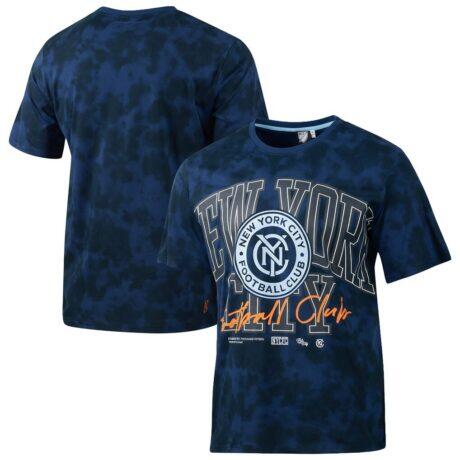 New York City FC Sport Design Sweden Vintage '90s Relaxed T-Shirt - Navy - Front View