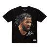 Jalen Brunson NBA Mitchell & Ness Unisex Real Big Face Player T-Shirt - Black - Side View