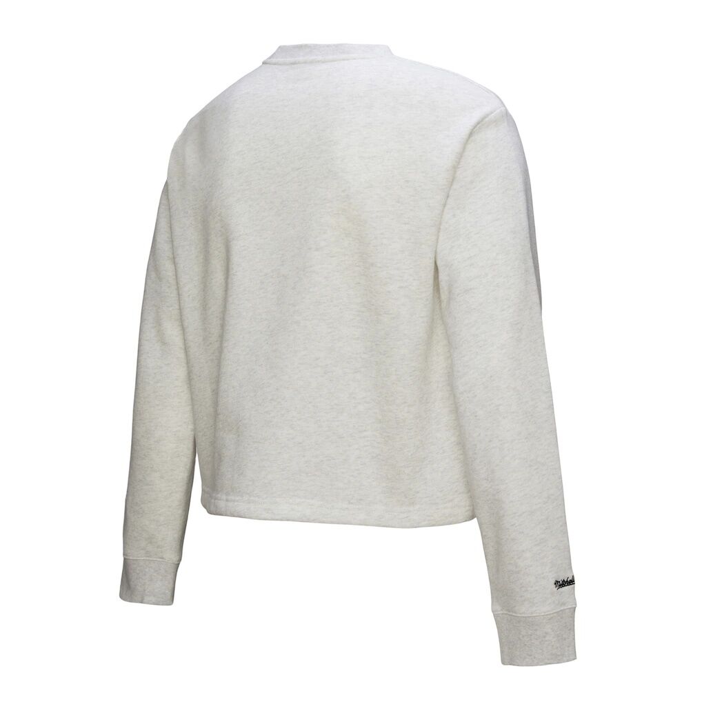 Houston Astros Mitchell & Ness Women’s Cropped Toggle Pullover Sweatshirt – Heather Gray