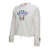 Houston Astros Mitchell & Ness Women's Cropped Toggle Pullover Sweatshirt - - Side View