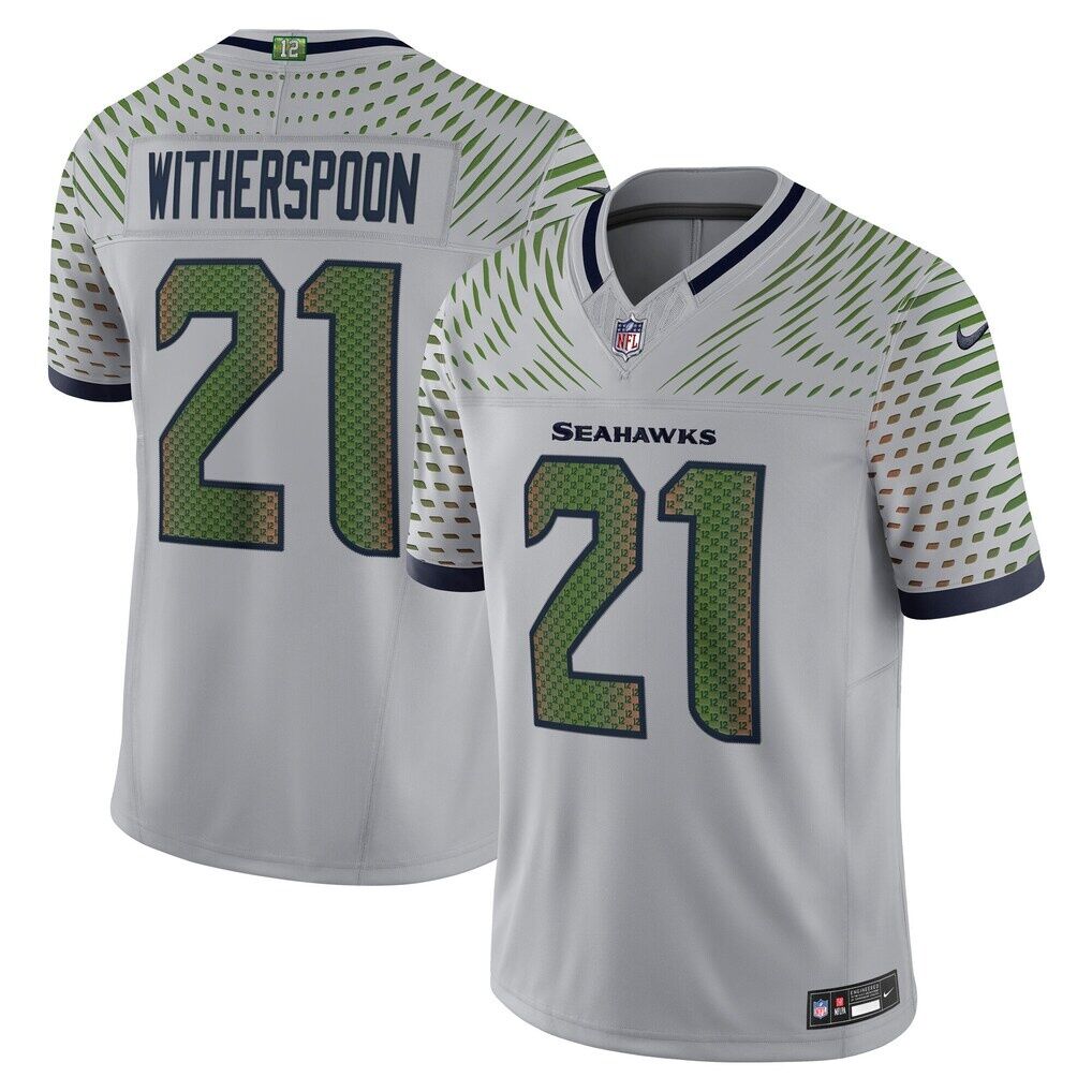 Devon Witherspoon Seattle Seahawks Nike 2025 Rivalries Collection Stitched Limited Jersey - Wolf Gray