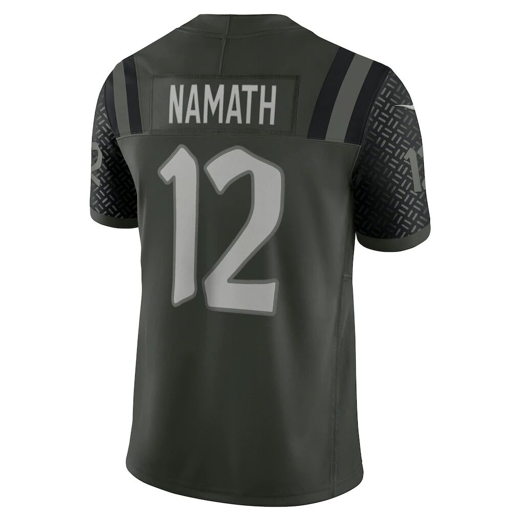 Joe Namath New York Jets Nike 2025 Rivalries Collection Stitched Limited Jersey - Gotham Green