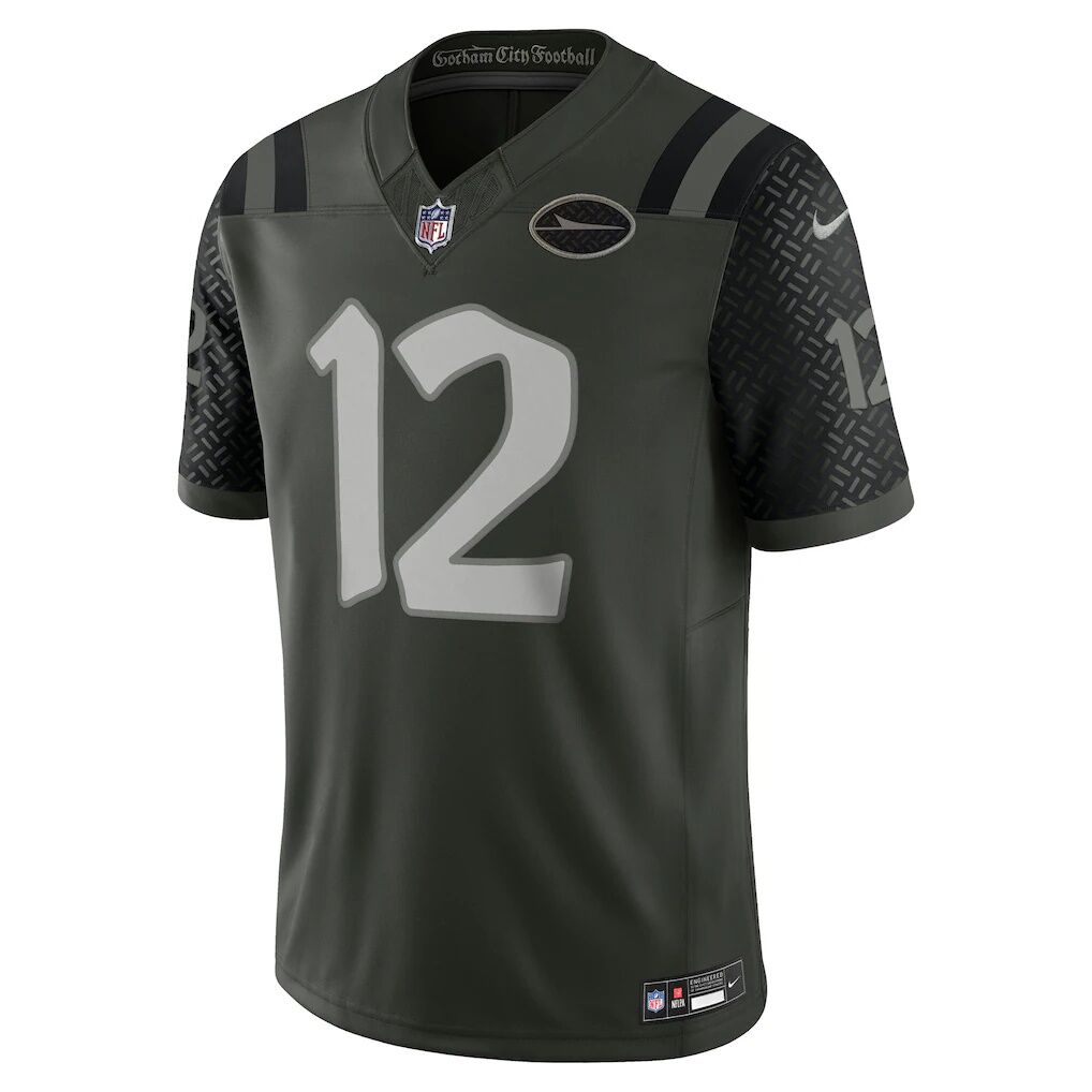 Joe Namath New York Jets Nike 2025 Rivalries Collection Stitched Limited Jersey - Gotham Green
