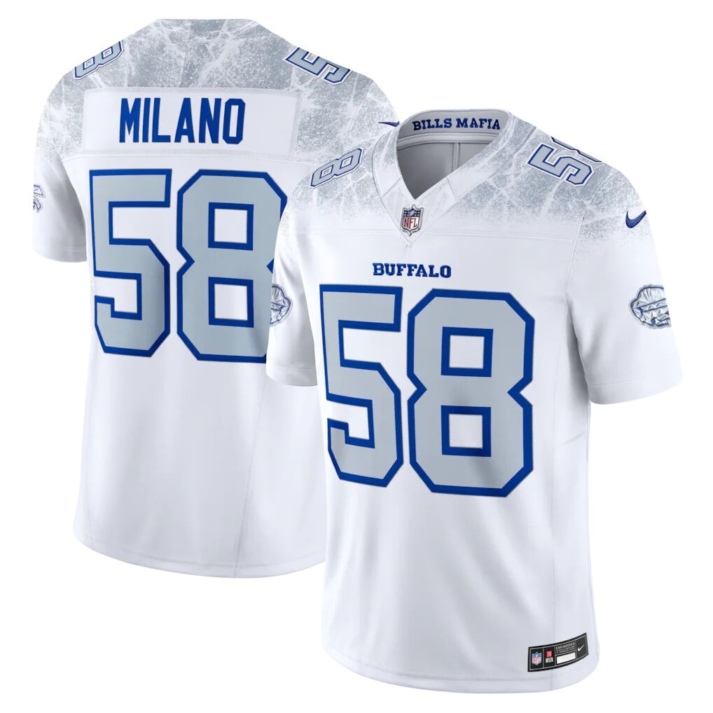 Matt Milano Buffalo Bills Nike 2025 Rivalries Collection Stitched Limited Jersey