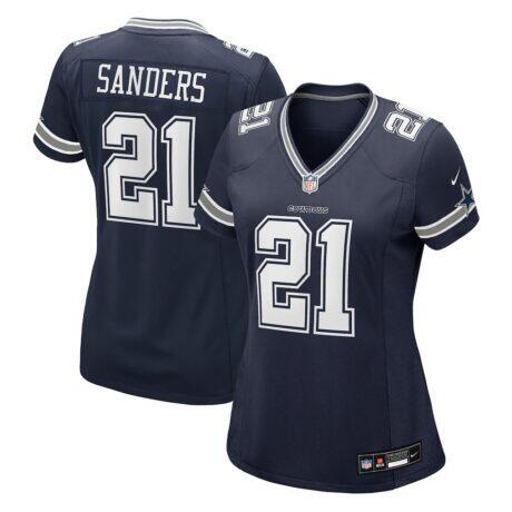 Deion Sanders Dallas Cowboys Nike Women's Team Retired Player Game Jersey - Navy - Front View