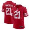 Deion Sanders San Francisco 49ers Nike Team Retired Player Game Jersey - - Front View