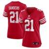 Deion Sanders San Francisco 49ers Nike Women's Retired Player Game Jersey - - Front View