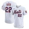 Juan Soto New York Mets Nike Home Elite Jersey - White - Front View