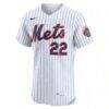 Juan Soto New York Mets Nike Home Elite Jersey - White - Side View