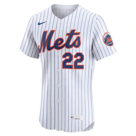 Juan Soto New York Mets Nike Home Elite Jersey - White - Side View