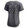 Juan Soto New York Mets Nike Women's City Connect Limited Jersey - Gray - Detail View