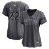 Juan Soto New York Mets Nike Women's City Connect Limited Jersey - Gray - Front View