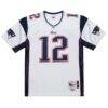 Tom Brady New England Patriots Mitchell & Ness 2000 Big & Tall Legacy Replica Jersey - White - Front View