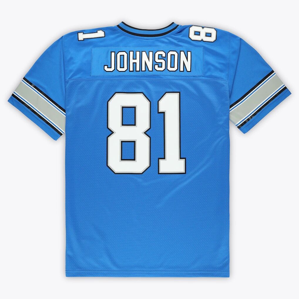 Calvin Johnson Detroit Lions Mitchell & Ness Big & Tall 2007 Legacy Retired Player Jersey